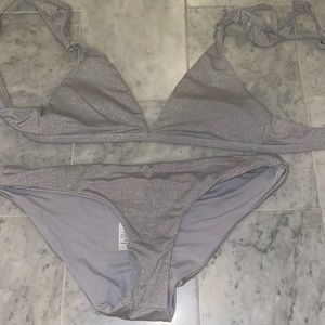 L*SPACE SILVER SWIMSUIT SET